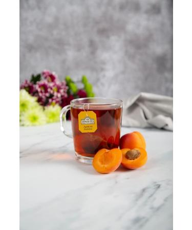 Ahmad Tea Apricot Sunrise Black Tea with Apricot 20 Individually Packaged Aroma-Sealed Bags (2-Pack) - Premium Quality Fruit Tea - Buy Online on GoSupps.com