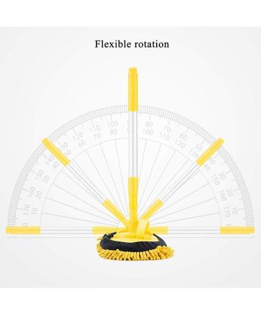 Rotating Mop Microfibre Outdoor Mop Washing Brush for Office Cleaning Household Cleaning Window Cleaning Yellow Commemoration Day to Pursue Happiness Smooth Sailing - Buy Online on GoSupps.com