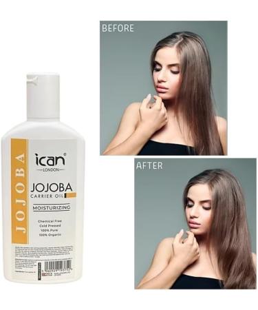 ican London Organic Cold Pressed Jojoba Carrier Oil 100ml - Buy Online on GoSupps.com
