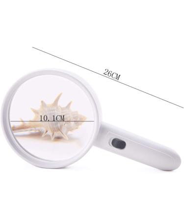 Hand-held Magnifying Glass with Lamp 20 Times 30 Times Old Man Reading Portable High-Definition High-Power Magnifier Made in China - Buy Online on GoSupps.com