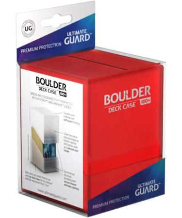 Ultimate Guard Boulder 100 Deck Case - Large Ruby - Secure and Stylish Storage Solution - Buy Online on GoSupps.com
