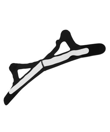 Double Chin Reducer V Face Slimming Belt | Prevent Mouth Breathing | Nylon Mixed Fiber for Men & Women - Black (L - Buy Online on GoSupps.com