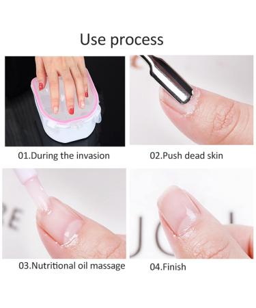 3-in-1 Professional Nail Soaking Bowl for Acrylic Nails - Gel Polish Remover & Cuticle Care Set - Salon-Quality Manicure at Home - Universal Pink Bowl - Buy Online on GoSupps.com