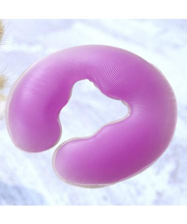 Healeved Beauty Pillow Soft Cushion Set - 2pcs U-Shaped Silicone Spa Pillows for Sleeping & Massage - Purple - Buy Online on GoSupps.com