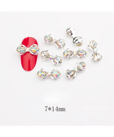 10pcs 3D Nail Art Crystal Rhinestone Bow Big Gems Charms for Nail Art Decoration Jewelry Sparkle Craft DIY Beads (#3030 10pcs) - Buy Online on GoSupps.com