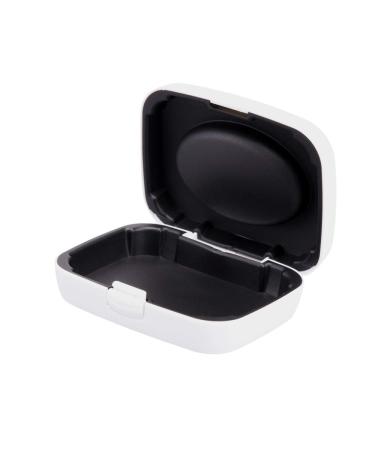 Hearing Aid Case Hard - Portable Protective Storage Case for BTE CIC IIC ITE (White)