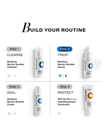 N.ovology Moisture Barrier Booster Serum with Hyaluronic Acid Pro-Vitamin B5 & Pentavitin for 48 hours of Hydration | For Dry skin Sensitive Skin | Non-Sticky | 28ml - Buy Online on GoSupps.com