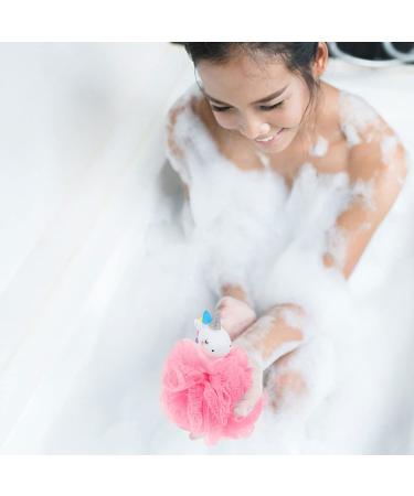 Uonlytech Unicorn Bath Sponge Set - 2pcs Mesh Loofahs for Kids - Cute Bathroom Peeling and Washing Balls - Buy Online on GoSupps.com