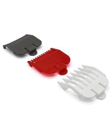3 Pieces Professional Hair Clipper Guards Cutting Guides Fits for Most Wahl Clippers Color Coded Clipper Combs Replacement Guard Combs(1/16" 1/8" 3/16")