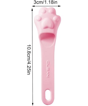 Manual Facial Cleansing Brush Soft Silicone Face Skin Scrubber Manual Brush Applicator Brush Face maskes Brush for Forehead Cheeks Nose Lips Face 10.8x3 Cm Pink - Buy Online on GoSupps.com