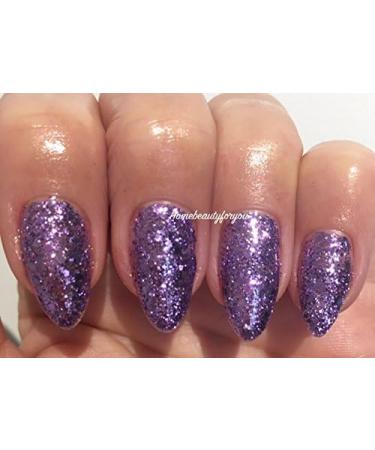 Bluesky Gel Nail Polish Purple Glitter Lilac Glitter Sparkle LILAC RITZ S10N UV LED Soak Off 10ml - Buy Online on GoSupps.com