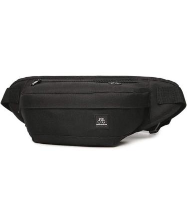 Fanny Pack for Women & Men - Adjustable Strap, Headphone Jack, Zipper - Black Waist Bag for Outdoors & Gym - Buy Online on GoSupps.com