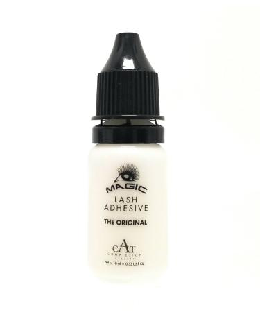 Eyelash Adhesive Extra Strong Long Wear Formula Waterproof Latex Free Fast Drying CAT Complexion Atelier (0.33 fl. OZ/ 10 ML) Good for 12-18 Applications White