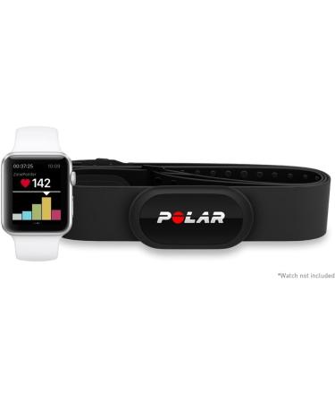 POLAR H10 Heart Rate Monitor, Bluetooth HRM Chest Strap - iPhone & Android  Compatible, Black