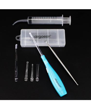 Airgoesin Lighted Tonsil Stone Remover Tool Set - 5 Tips, Stainless Steel Pick, Irrigation Syringe - Oral Care Kit - Buy Online on GoSupps.com
