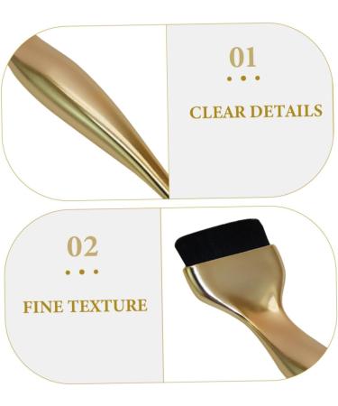 PLAFOPE Foundation Brush Makeup Brush Make up Brush for Liquid Foundations Brush for Makeup Foundation Brush for Foundation Women Foundation Liquid Brush Artificial Fiber 16.20X3.50X1.20CM Golden - Buy Online on GoSupps.com