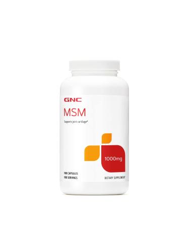 GNC MSM 1000 mg | Supports Joint Cartilage | 180 Capsules
