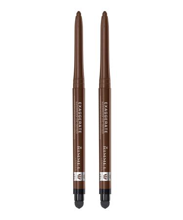 Rimmel Exaggerate eye definer  rich brown Pack of 2 2 Count (Pack of 1) Rich Brown