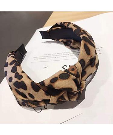 Stylish Leopard Print Hair Band for Women & Girls | Wide Knotted Headband & Hair Accessories - Buy Online on GoSupps.com