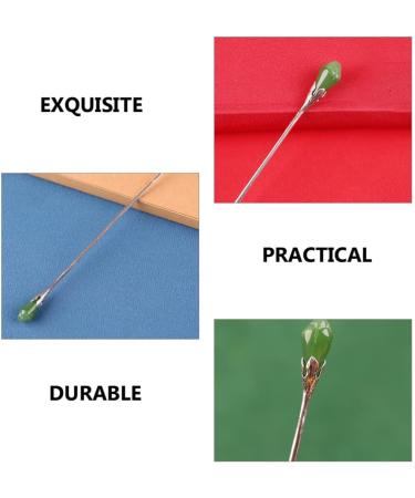 LALAFINA Hairpin Minimalist Hair Sticks Barrettes for Girls Wedding Hair Clip Hair Sticks for Women Hair Bun Stick Bridal Hair Pin Wire Wall Grid Jade Accessories Miss Metal - Buy Online on GoSupps.com