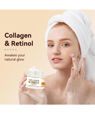 Collagen & Retinol Facial Moisturizer - Hydrating Moisturizing & Repairing - Anti-Aging Retinol Cream for Face Neck & D collet Daily Skin Moisturizer for - Buy Online on GoSupps.com