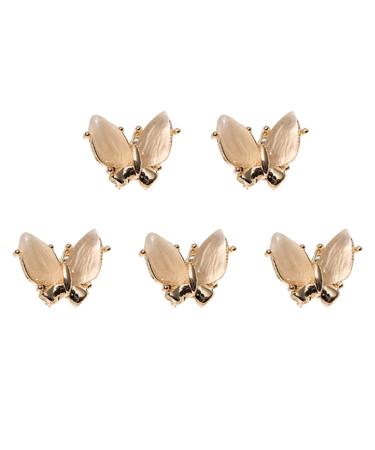 FEIlei Nail Art Charms Zircon Nail Rhinestones Alloy Butterfly-Nail Crystals Diamonds