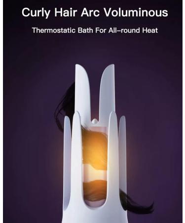 Automatic Curling Iron Wand Big Wave Auto Negative Ion Hair Curler with 1.26inch Large Ceramic Barrel Fast Heating Auto Curling Iron for Hair Styling Adjustable Temperature Control One Size Pink OneSize Pink - Buy Online on GoSupps.com