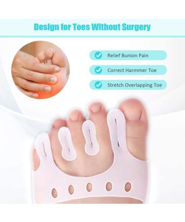 Foot Relief Kit: Gel Toe Separators, Spacers, Spreaders, Bunion Corrector for Plantar Fasciitis, Claw Toes - Toe Straighteners & Support Brace - Buy Online on GoSupps.com