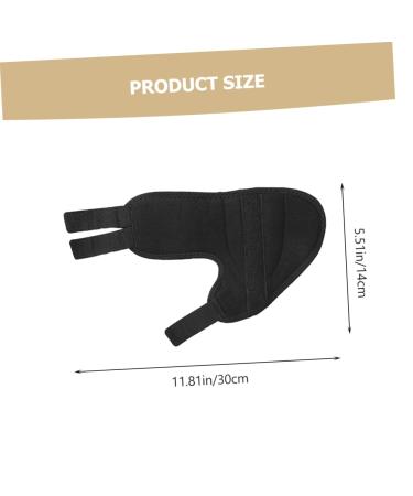 Hemoton Valgus Hammer Straightener Thumb Brace - 1 Pair, 30x14cm Black - Buy Online on GoSupps.com