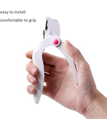 Adjustable U-Shaped Acrylic Nail Clipper with Nail File - Stainless Steel Trimmer for Nail Art - Buy Online on GoSupps.com