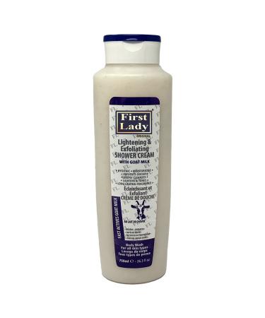 First Lady Goat Milk Skin Lightening & Exfoliating Shower Cream 750ml