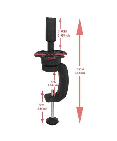 Buy Professional 24-Inch Hairdresser Exercise Head - Brown Hair with Stand for Styling & Braiding | Perfect Training Model for Hairdressing - Buy Online on GoSupps.com