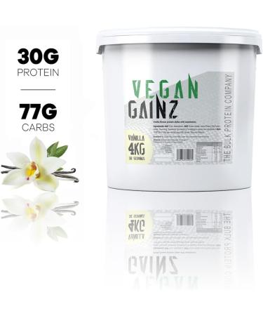 The Bulk Protein Company Vegan Gainz - Vanilla Plant Based Weight Gainer - 32 Servings, 30g Protein/Serving - Buy Online on GoSupps.com