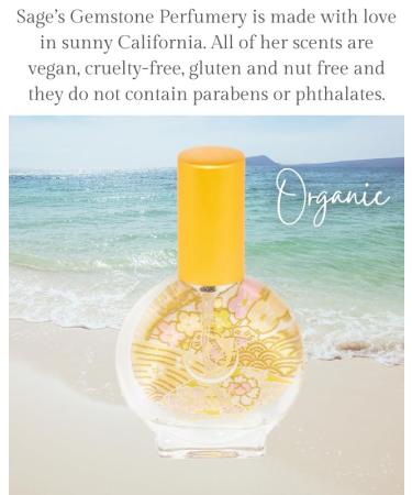 Diamond Organic Mini Perfume Spray by Sage- 1/2 oz Vegan & Cruelty-Free Subtle Scent Sandalwood White Amber Musk Diamond 1/2 oz Mini Eau de Toilette Spray - Buy Online on GoSupps.com