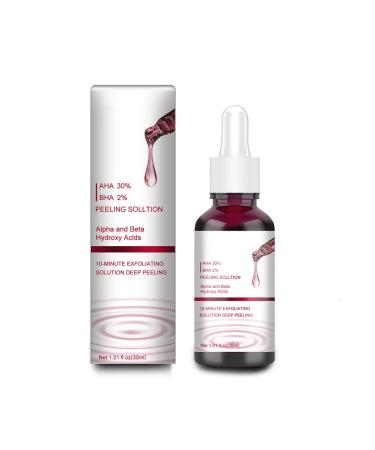Peeling Solution AHA 30% + BHA 2% Peeling Solution Fruit Acid Essence Liquid Exfoliating Pores Shrinks Facial Care Serum