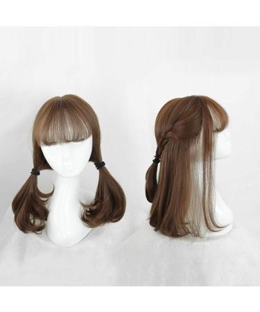 BGHJUE 100% realistic hair wig female long hair wig set real hair straight hair natural hair whole top full