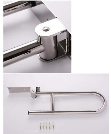 Bathroom Grab Bar Safety Support Rail Folding Handrail For Bathroom 30-Inch Flip-Up Handicap Handrails Bathroom Support Safety Rails For El - Buy Online on GoSupps.com