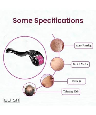 Derma Roller Hair Growth | Microneedling Scalp & Beard Roller for Skin Rejuvenation - 0.5mm - Buy Online on GoSupps.com