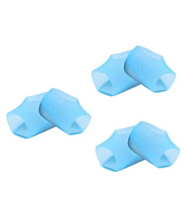 NOLITOY 3 Pairs Invisible Height Increase Sock Height Increase Shoe Pads Plantar Gel Socks Insoles Shoe Sole Protector Shoe Bottom Protector Heel Internal Heightening
