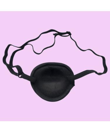 FRCOLOR Amblypia Eye Patch - Black Single Eye Mask for Adults & Kids | Elastic Blindfolds for Lazy Eye & Pediatric Use - Buy Online on GoSupps.com
