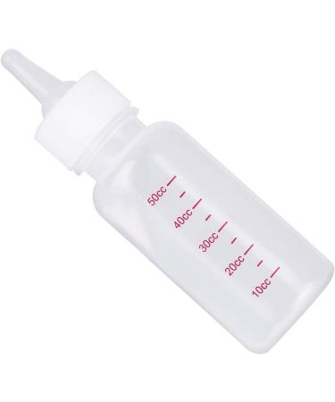 EVTSCAN Pet Feeding Bottle 50ml Newborn Pet Small Dog Puppy Cat Kitten Milk Feeding Bottle Milk Feeder With Brush - Buy Online on GoSupps.com