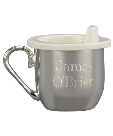 Silverplated Baby's First Sippy Cup - 5 oz Capacity with Teddy Bear Emblem - Gift Box Included - Buy Online on GoSupps.com