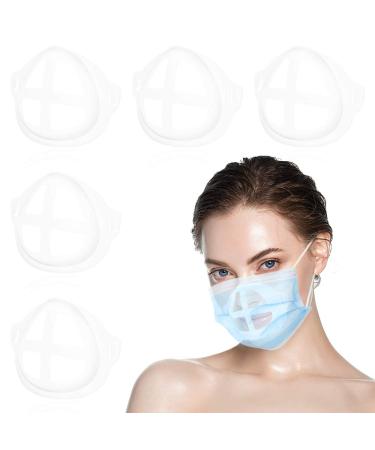 5PC 3D Mask Bracket Comfortable Wearing Keep Fabric Off Mouth Help Breathing Smoothly Lipstick Savor Reusable Washable Translucent