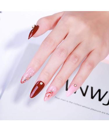 6pcs Lagunamoon Gel Nail Polish Set - Nude Pink Purple Wine Red Colors | Soak Off Manicure Kit for Elegant Office Lady | Salon-Grade Polish - 8ML - Buy Online on GoSupps.com