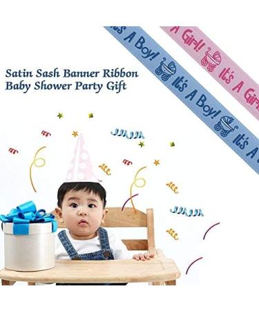 10 Yard Blue Stain Ribbon for Baby Shower, Party & Christening - Buy Online on GoSupps.com