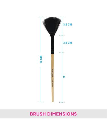 Vega Fan Brush Set - Premium Quality Makeup Brushes for Flawless Application | International Shipping Available - Buy Online on GoSupps.com