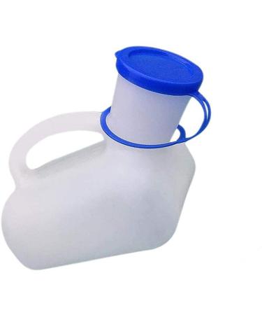 Unisex Portable Urinal for Male/Female 1000 ml Urine Bottle Urinal Toilet for Hospital Home Travel Camping for Elderly Man Child Man and Woman with a Cover and Stopper