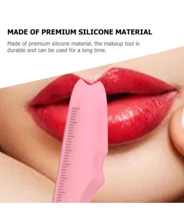 3pcs Silicone Beauty Ruler Set - Eyeliner Mascara Lipstick Applicator Tools | Makeup Supply in Pink Blue Purple - Buy Online on GoSupps.com