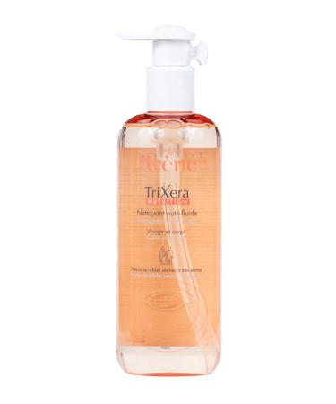 Eau Thermale Avene Trixera Nutrition Nutri-Fluid Cleanser  Soap-Free  Biodegradable  Pump  13.5 Fl Oz