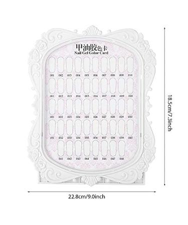48 Colors Nail Polish Color Chart - Nail Gel Display & Manicure Tools for Perfect Nail Art | International Shipping Available - Buy Online on GoSupps.com